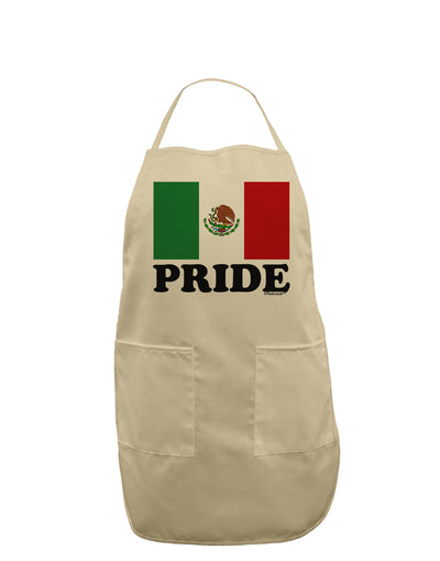 Mexican Pride - Mexican Flag Adult Apron by TooLoud-Bib Apron-TooLoud-Stone-One-Size-Davson Sales