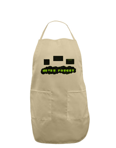 Never Forget Retro 80's Funny Adult Apron by TooLoud-Bib Apron-TooLoud-Stone-One-Size-Davson Sales