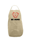 Be Mine - Bio Hazard Heart Adult Apron by TooLoud-Bib Apron-TooLoud-Stone-One-Size-Davson Sales