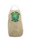 Think Globally Act Locally - Globe Adult Apron-Bib Apron-TooLoud-Stone-One-Size-Davson Sales