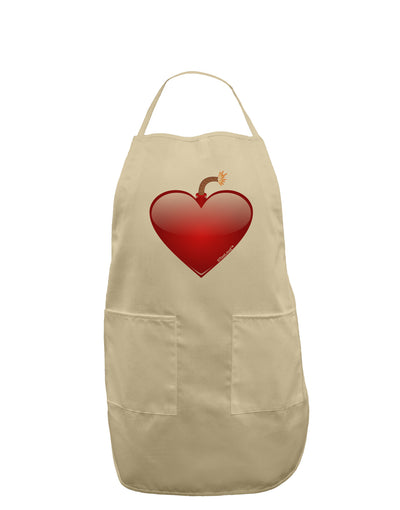 Love Bomb Adult Apron-Bib Apron-TooLoud-Stone-One-Size-Davson Sales