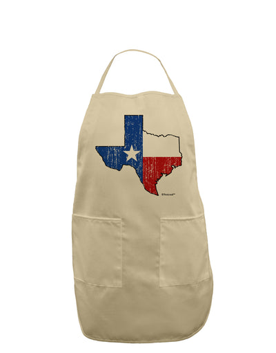 State of Texas Flag Design - Distressed Adult Apron-Bib Apron-TooLoud-Stone-One-Size-Davson Sales