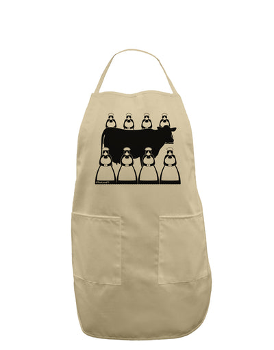 Eight Maids A Milking Adult Apron-Bib Apron-TooLoud-Stone-One-Size-Davson Sales