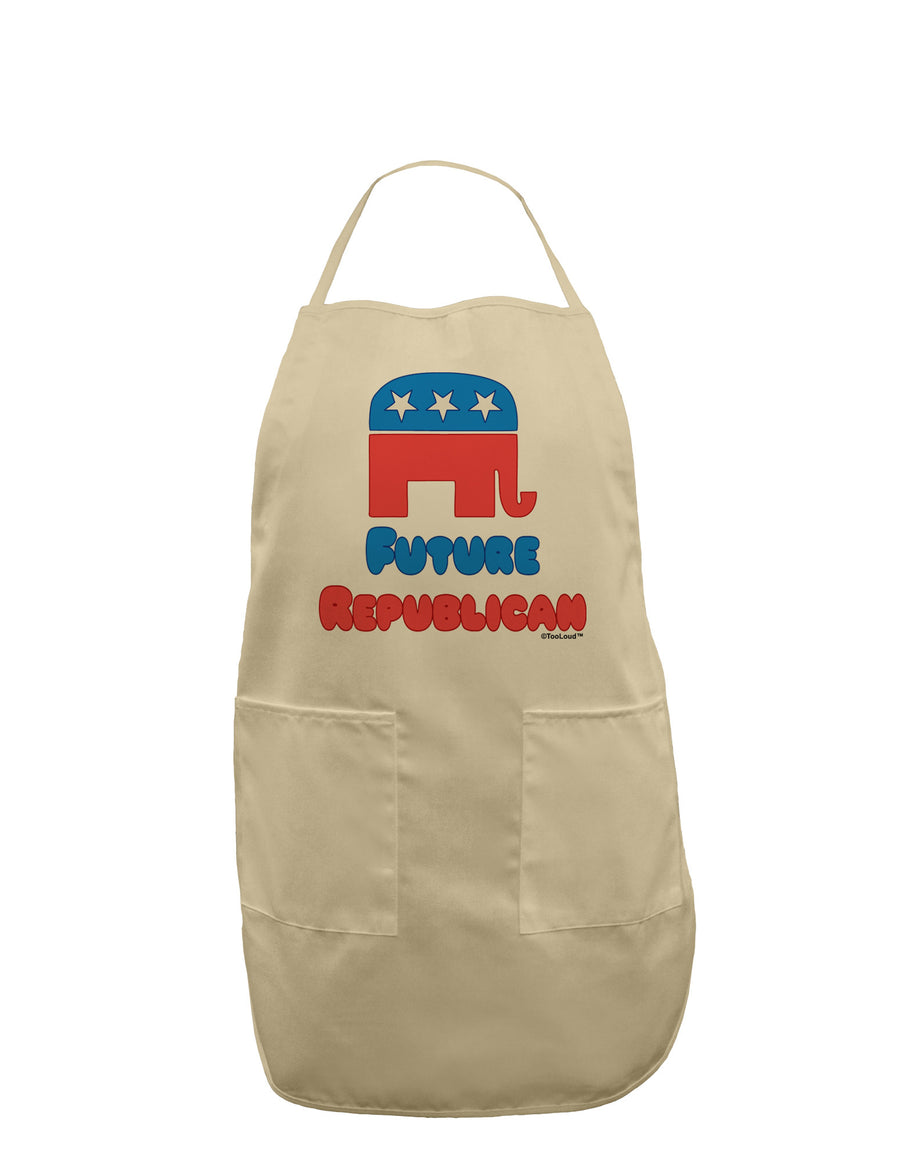 Future Republican Adult Apron-Bib Apron-TooLoud-White-One-Size-Davson Sales