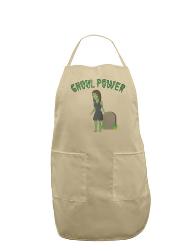 Ghoul Power - Funny Halloween Adult Apron-Bib Apron-TooLoud-Stone-One-Size-Davson Sales