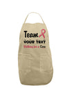 Personalized Team -Name- Breast Cancer Walk - Walking for a Cure Adult Apron-Bib Apron-TooLoud-Stone-One-Size-Davson Sales