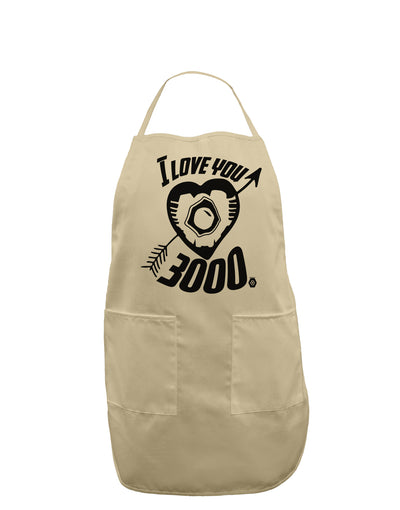 TooLoud I Love You 3000 Adult Apron-Bib Apron-TooLoud-Stone-One-Size-Davson Sales