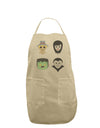 Four Lil Monsters - Halloween Design Adult Apron-Bib Apron-TooLoud-Stone-One-Size-Davson Sales