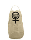 Distressed Feminism Symbol Adult Apron-Bib Apron-TooLoud-Stone-One-Size-Davson Sales