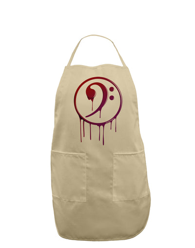 Dripping Bass Symbol Adult Apron-Bib Apron-TooLoud-Stone-One-Size-Davson Sales