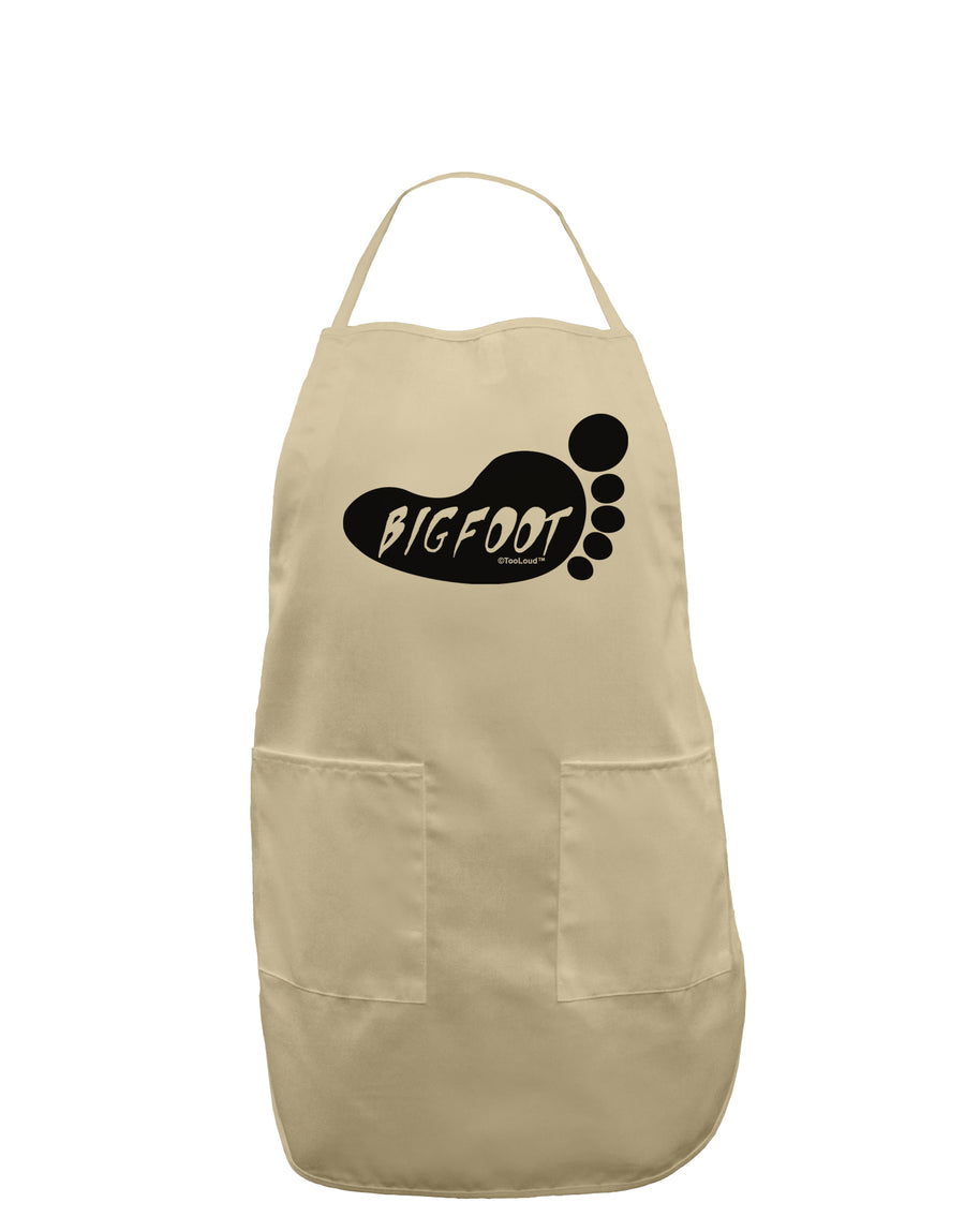 Bigfoot Adult Apron by TooLoud-Bib Apron-TooLoud-White-One-Size-Davson Sales