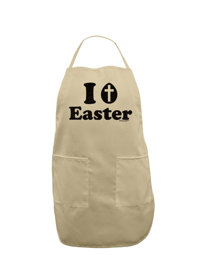 I Egg Cross Easter -Black Glitter Adult Apron by TooLoud-Bib Apron-TooLoud-Stone-One-Size-Davson Sales