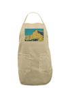 Colorado Snowy Mtns WaterColor Adult Apron-Bib Apron-TooLoud-Stone-One-Size-Davson Sales