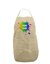 Equal Rainbow Paint Splatter Adult Apron by TooLoud-Bib Apron-TooLoud-Stone-One-Size-Davson Sales