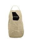 Georgia - United States Shape Adult Apron by TooLoud-Bib Apron-TooLoud-Stone-One-Size-Davson Sales