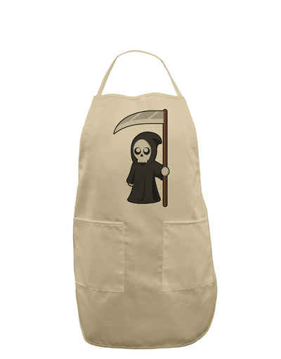 Cute Grim Reaper - Halloween Adult Apron-Bib Apron-TooLoud-Stone-One-Size-Davson Sales