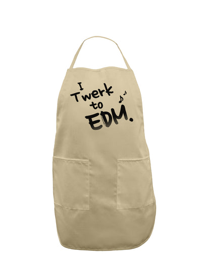 Twerk To EDM BnW Adult Apron-Bib Apron-TooLoud-Stone-One-Size-Davson Sales