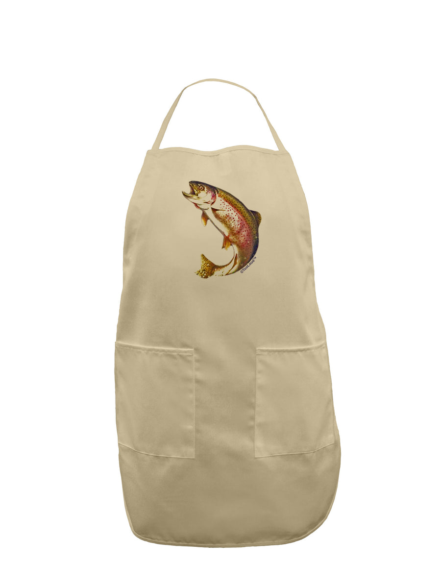 Rainbow Trout Adult Apron-Bib Apron-TooLoud-White-One-Size-Davson Sales