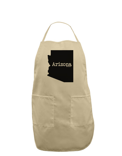 Arizona - United States Shape Adult Apron by TooLoud-Bib Apron-TooLoud-Stone-One-Size-Davson Sales