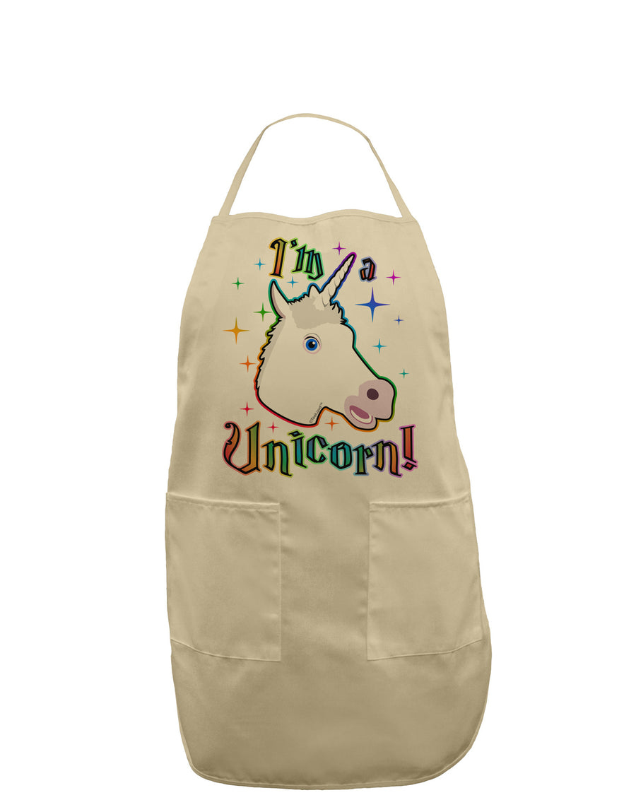 I'm a Unicorn Adult Apron-Bib Apron-TooLoud-White-One-Size-Davson Sales