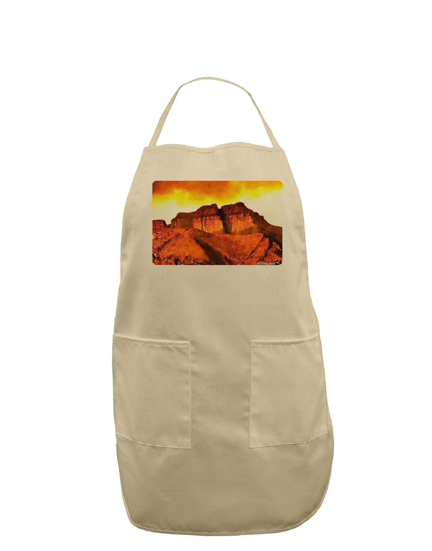 San Juan Mountain Range CO Adult Apron-Bib Apron-TooLoud-Stone-One-Size-Davson Sales