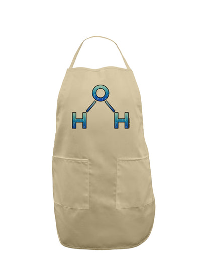 Water Molecule Adult Apron by TooLoud-Bib Apron-TooLoud-Stone-One-Size-Davson Sales