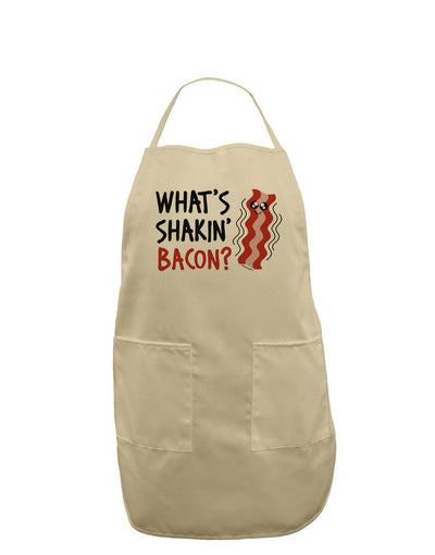 What's Shakin' Bacon Adult Apron-Bib Apron-TooLoud-Stone-One-Size-Davson Sales