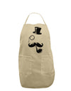 Tophat Mustache Pipe and Monocle Adult Apron-Bib Apron-TooLoud-Stone-One-Size-Davson Sales