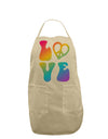 Peace and Love - Peace Heart Love Adult Apron-Bib Apron-TooLoud-Stone-One-Size-Davson Sales