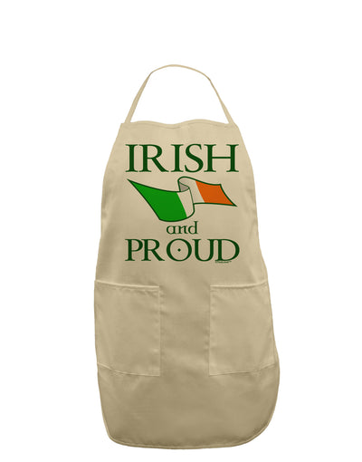 Irish and Proud Adult Apron-Bib Apron-TooLoud-Stone-One-Size-Davson Sales