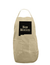 New Mexico - United States Shape Adult Apron by TooLoud-Bib Apron-TooLoud-Stone-One-Size-Davson Sales