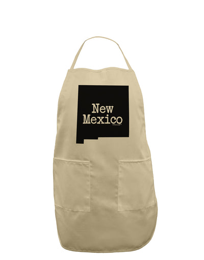 New Mexico - United States Shape Adult Apron by TooLoud-Bib Apron-TooLoud-Stone-One-Size-Davson Sales