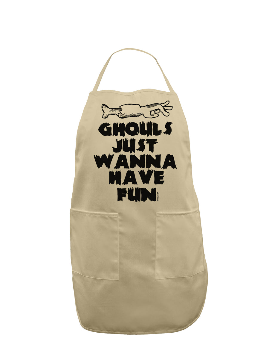 Ghouls Just Wanna Have Fun Adult Apron-Bib Apron-TooLoud-White-One-Size-Davson Sales