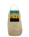 Three Crosses Sunrise - He Is Risen Adult Apron by TooLoud-Bib Apron-TooLoud-Stone-One-Size-Davson Sales