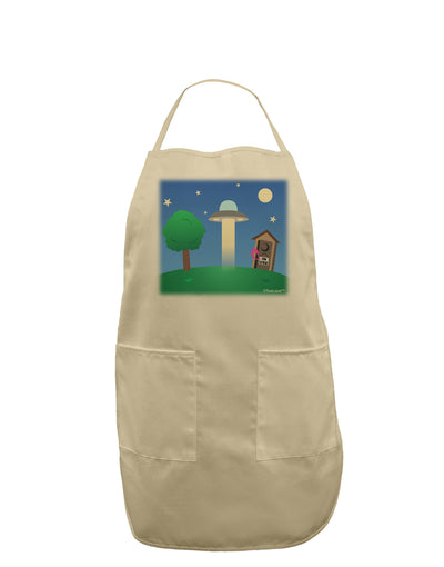 UFO Stopping At an Out-house Adult Apron by TooLoud-Bib Apron-TooLoud-Stone-One-Size-Davson Sales