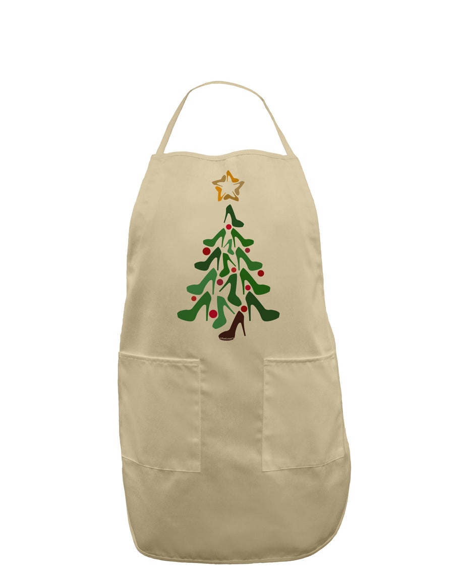 High Heels Shoes Christmas Tree Adult Apron-Bib Apron-TooLoud-White-One-Size-Davson Sales