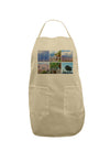 Palm Springs Square Collage Adult Apron-Bib Apron-TooLoud-Stone-One-Size-Davson Sales