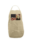 Patriotic USA Flag with Bald Eagle Adult Apron by TooLoud-Bib Apron-TooLoud-Stone-One-Size-Davson Sales
