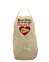 Burritos Are the Way To My Heart Adult Apron-Bib Apron-TooLoud-Stone-One-Size-Davson Sales