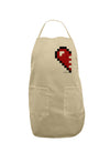 Couples Pixel Heart Design - Left Adult Apron by TooLoud-Bib Apron-TooLoud-Stone-One-Size-Davson Sales