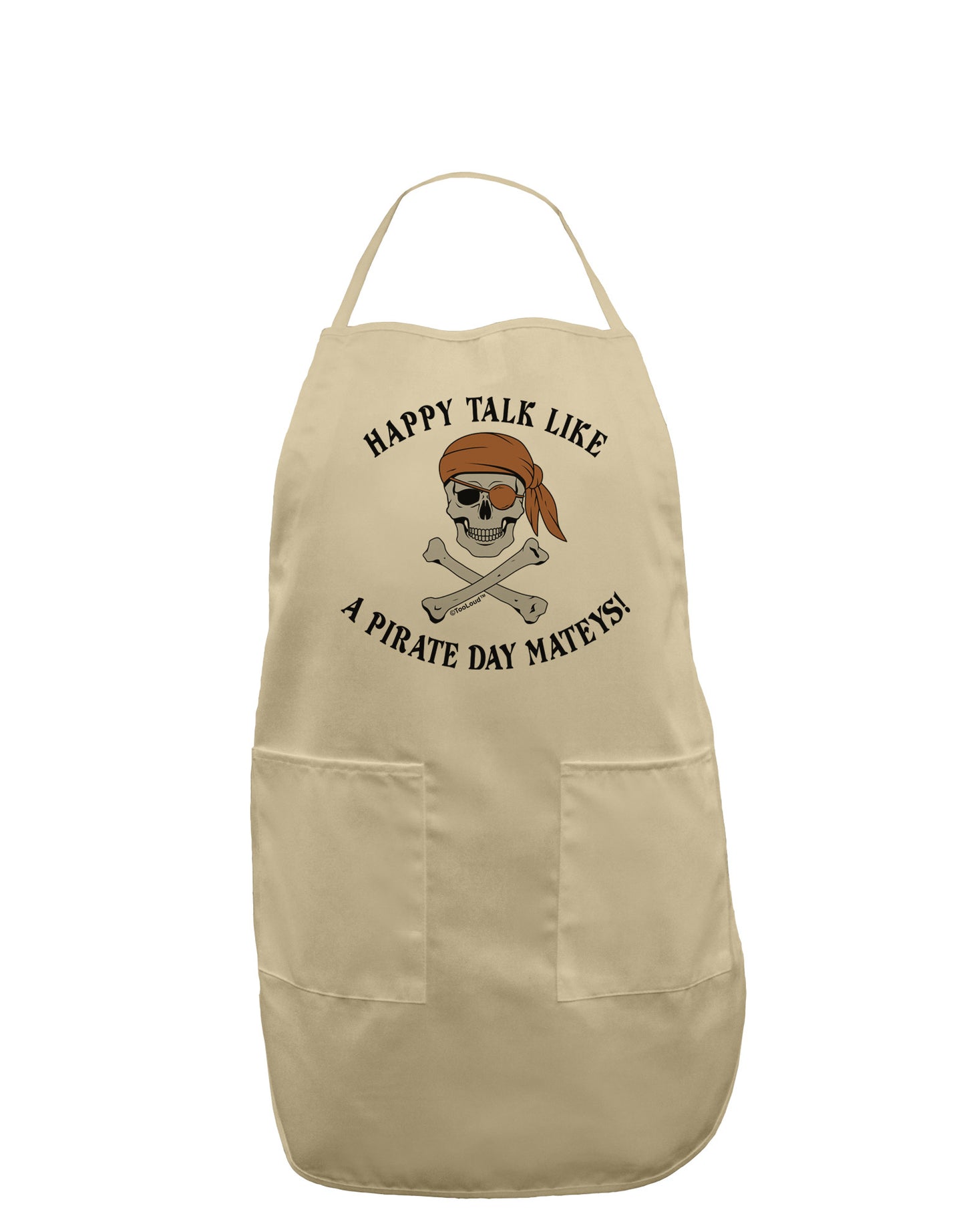 Pirate Day Mateys Adult Apron-Bib Apron-TooLoud-Stone-One-Size-Davson Sales