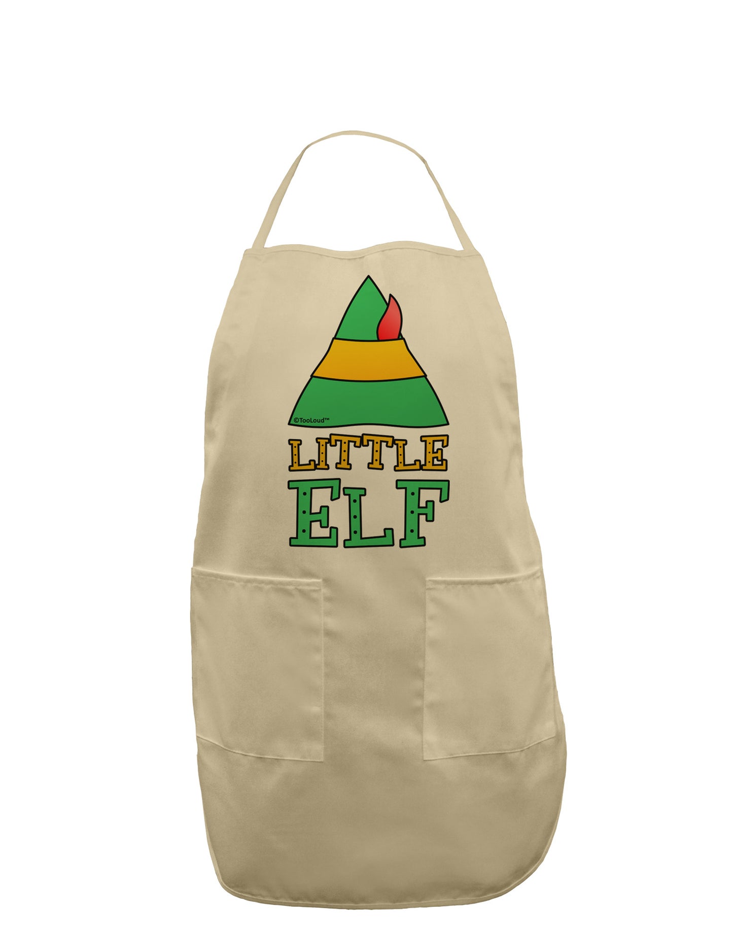 Matching Christmas Design - Elf Family - Little Elf Adult Apron by TooLoud-Bib Apron-TooLoud-Stone-One-Size-Davson Sales