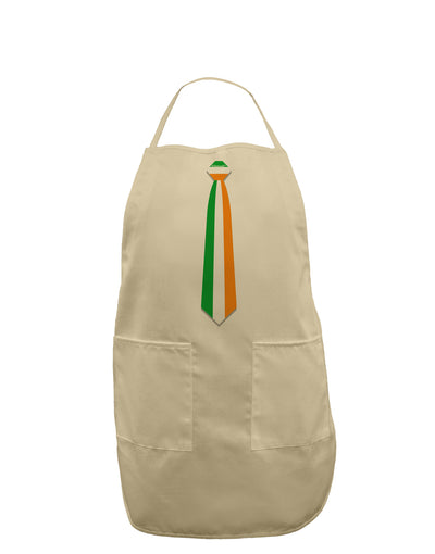 Faux Irish Flag Tie St Patricks Day Adult Apron-Bib Apron-TooLoud-Stone-One-Size-Davson Sales