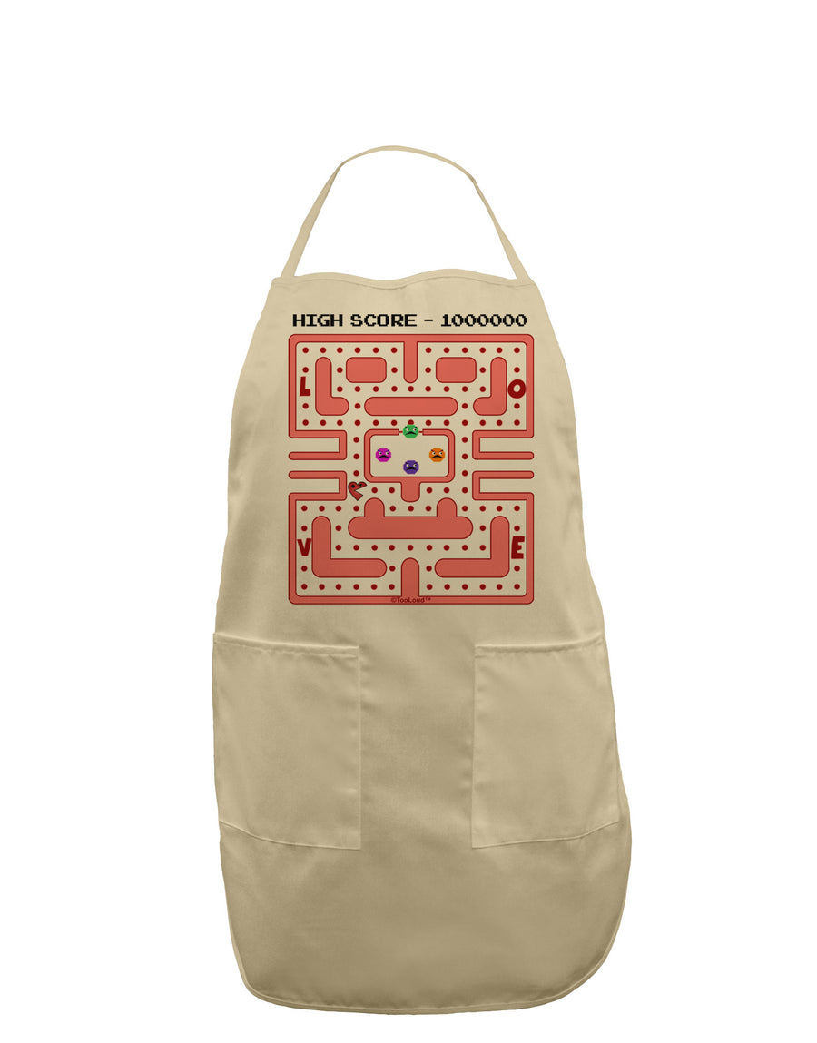 Retro Heart Man Adult Apron-Bib Apron-TooLoud-White-One-Size-Davson Sales