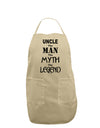 Uncle The Man The Myth The Legend Adult Apron by TooLoud-Bib Apron-TooLoud-Stone-One-Size-Davson Sales