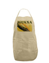 Iguana Watercolor Text Adult Apron-Bib Apron-TooLoud-Stone-One-Size-Davson Sales