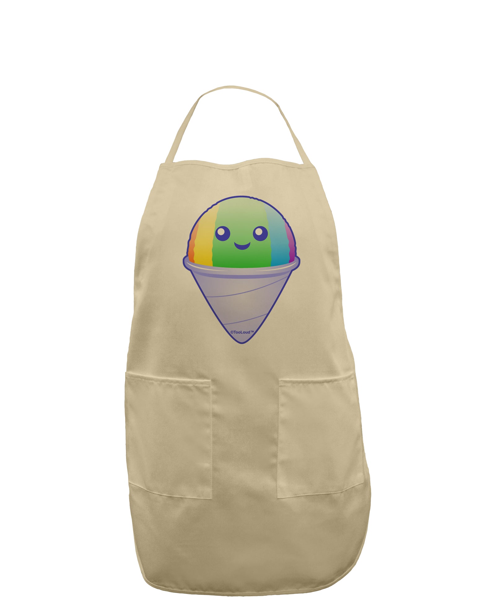 Cute Shaved Ice Adult Apron by TooLoud-Bib Apron-TooLoud-Stone-One-Size-Davson Sales