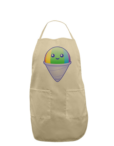 Cute Shaved Ice Adult Apron by TooLoud-Bib Apron-TooLoud-Stone-One-Size-Davson Sales