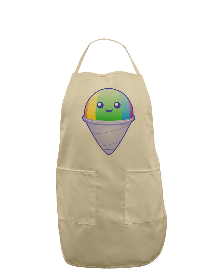 Cute Shaved Ice Adult Apron by TooLoud-Bib Apron-TooLoud-White-One-Size-Davson Sales