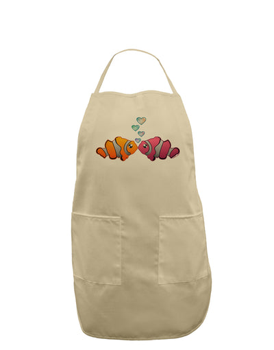 Kissy Clownfish Adult Apron-Bib Apron-TooLoud-Stone-One-Size-Davson Sales